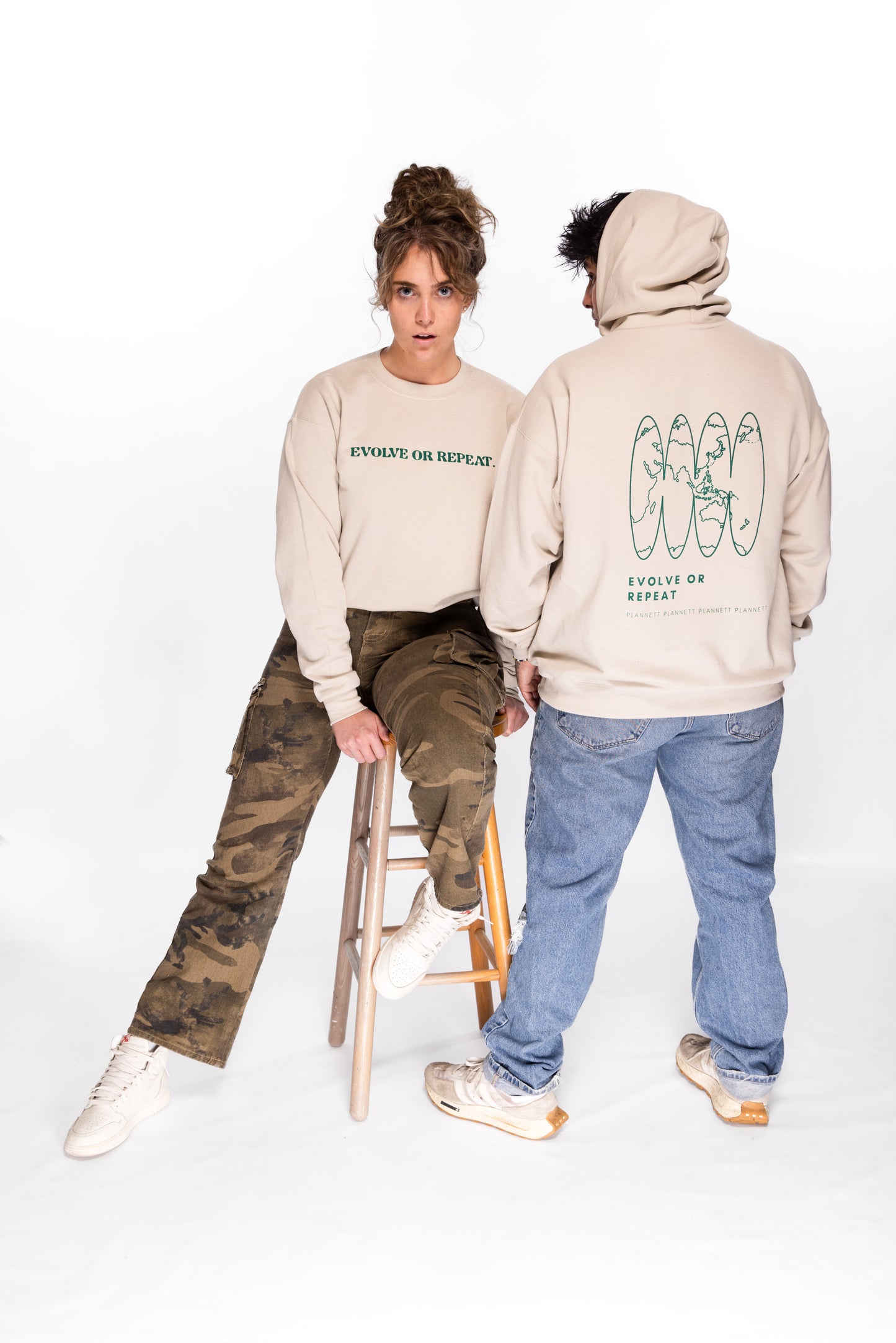 Recycled "Evolve or Repeat" Hoodie