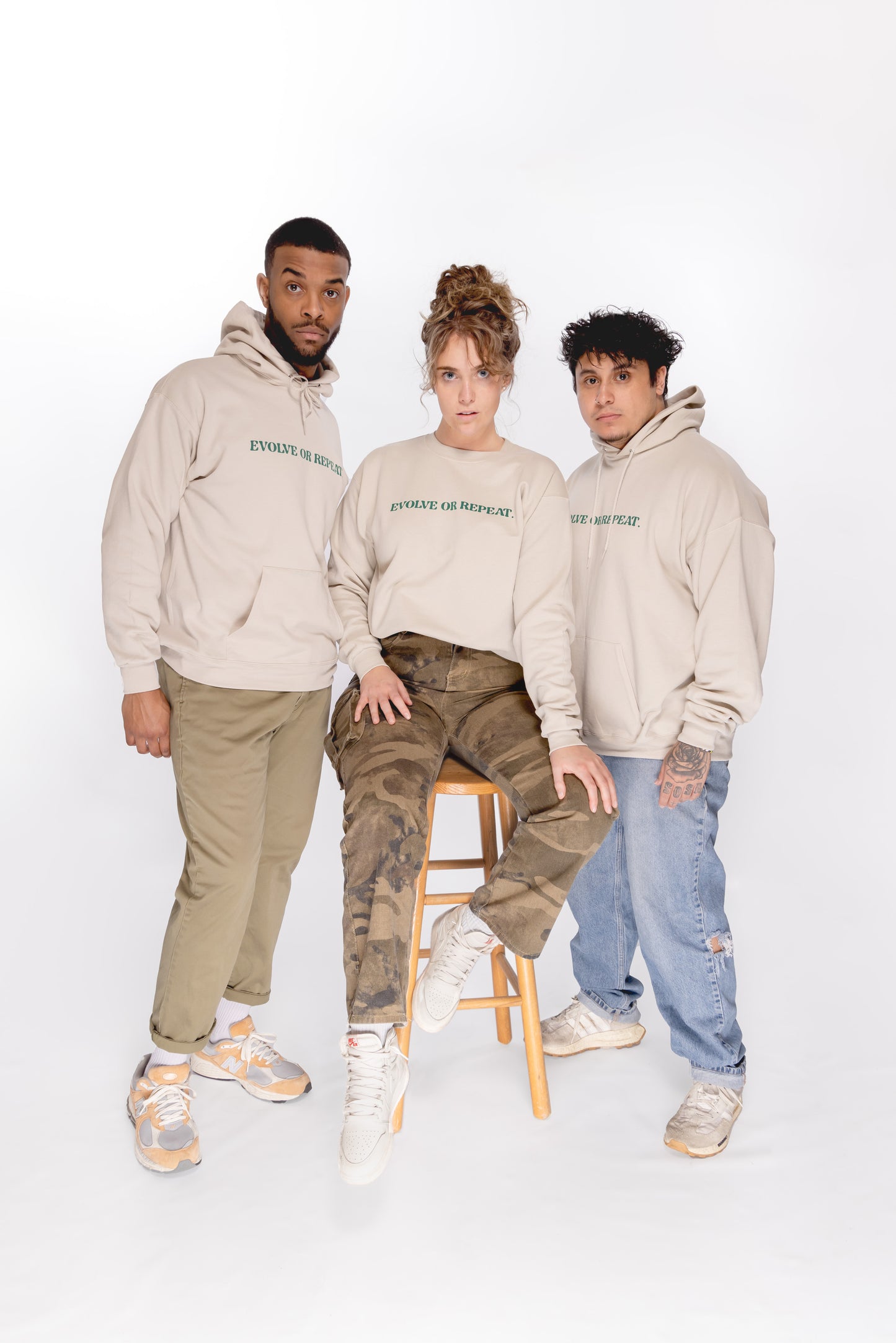 Recycled "Evolve or Repeat" Hoodie